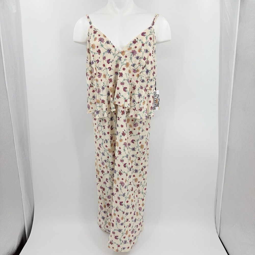 Future Collective Midi Dress 28 Empire Waist Floral Garden Fairy Party Summer